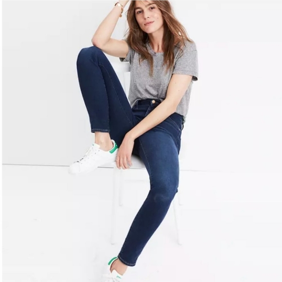 Madewell 10" High Rise Skinny dark wash - Picture 1 of 13